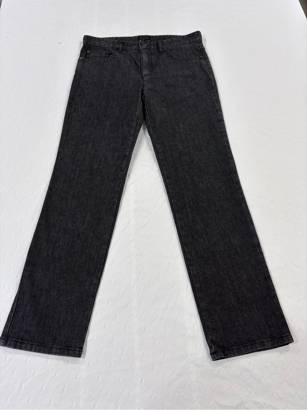 ESCADA Black Straight Leg Jeans Womens Size 36 DE / 6 US